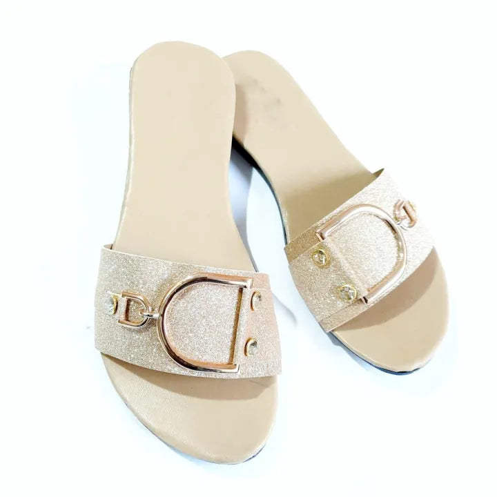 Ladies' Flat Sandals - Comfortable Cotton Sole, Stylish Party Footwear