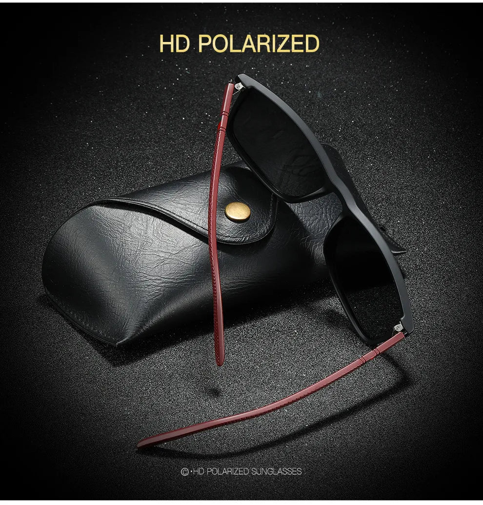 Sunglasses for Men & Women Polarized Comfortable Wear Square Sun Glasses  Light Weight Eyewear Accessory with Origina UV400