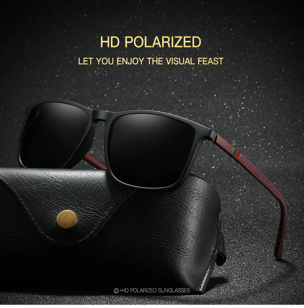 Sunglasses for Men & Women Polarized Comfortable Wear Square Sun Glasses  Light Weight Eyewear Accessory with Origina UV400