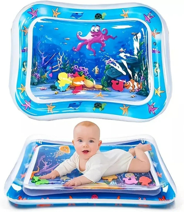 Inflatable Tummy Time Mat, Premium Baby Water Play Mat for Infants and Toddlers for 3 to 24 Months, Strengthen Your Baby's Muscles Water mat